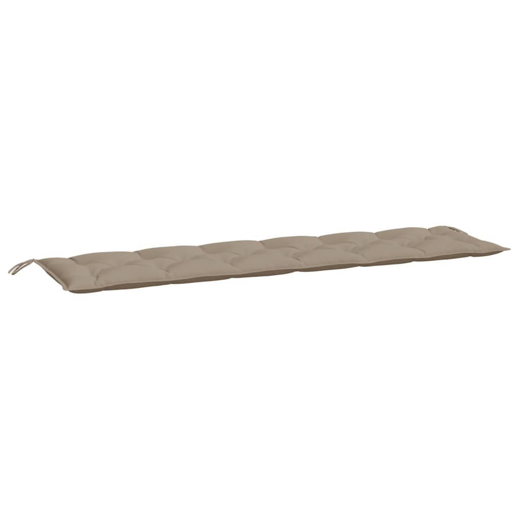 Jastuk za vrtnu klupu smeđesivi 200 x 50 x 7 cm tkanina Oxford