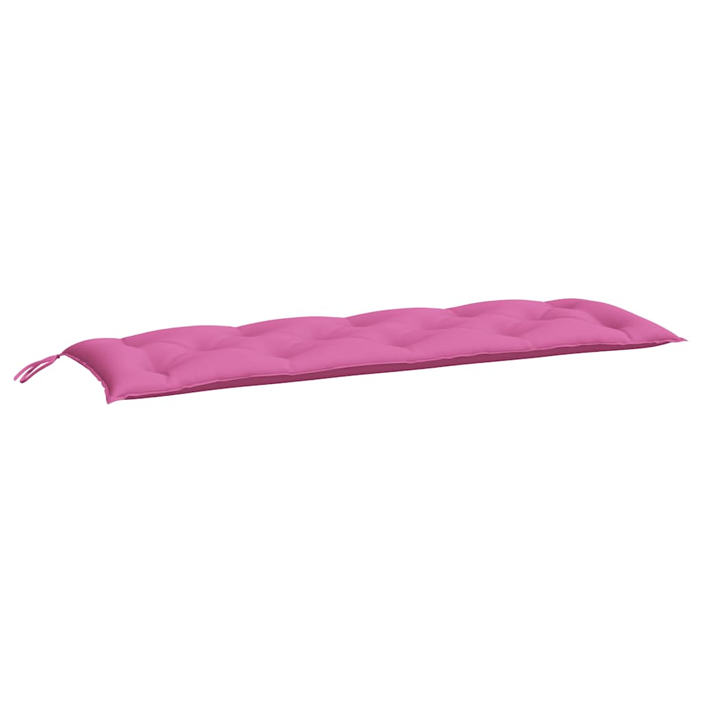 Jastuci za vrtnu klupu 2 kom ružičasti 150x50x7 cm tkanina