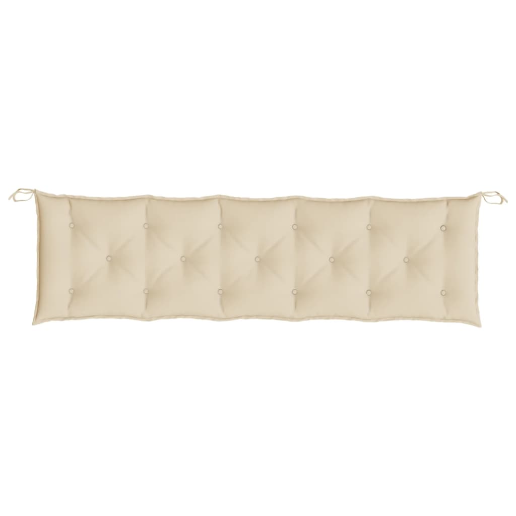 Jastuci za vrtnu klupu 2 kom bež 180x50x7 cm tkanine Oxford