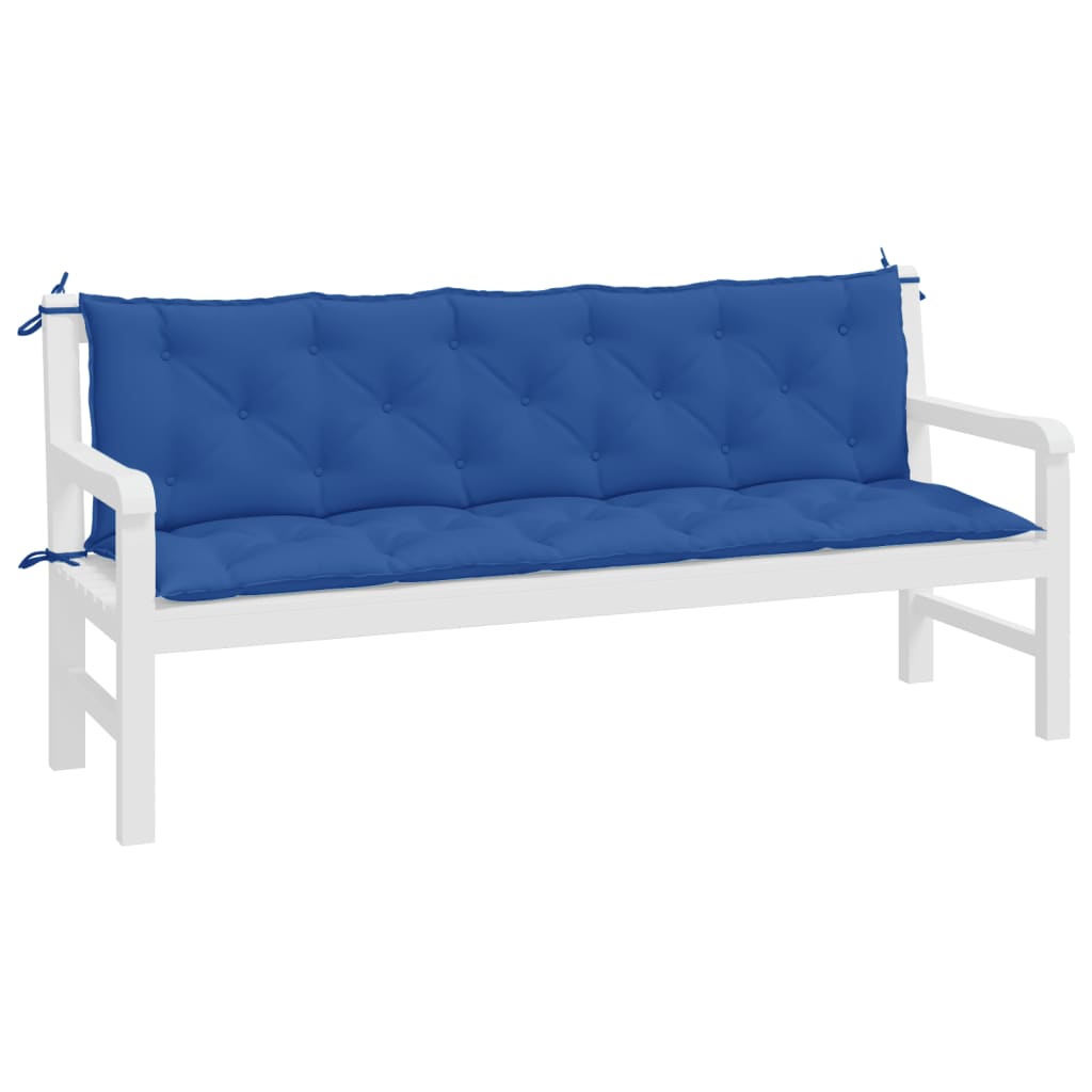 Jastuci za vrtnu klupu 2 kom plavo 180x50x7 cm tkanine Oxford