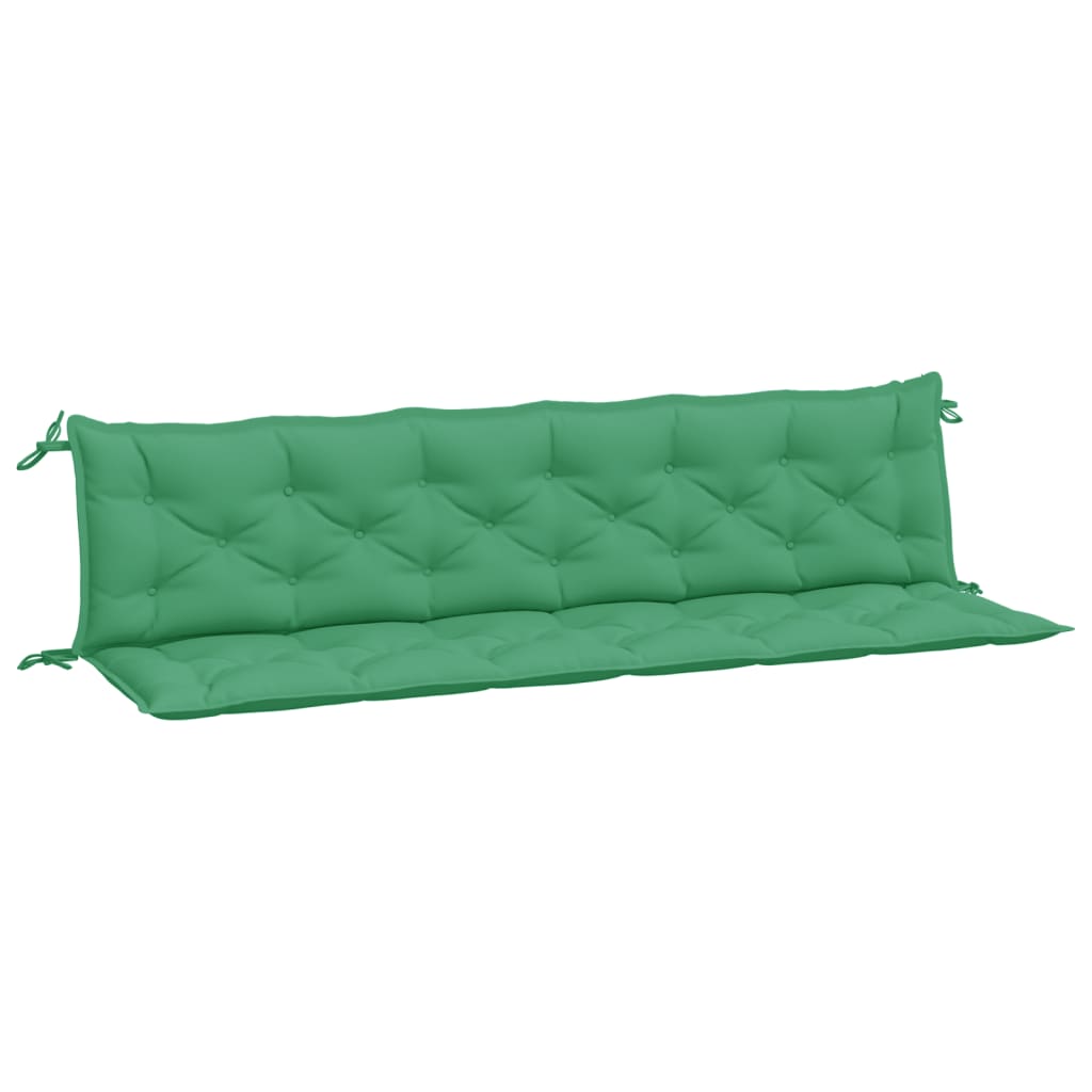 Jastuci za vrtnu klupu 2 kom zelena 200x50x7cm tkanine Oxford