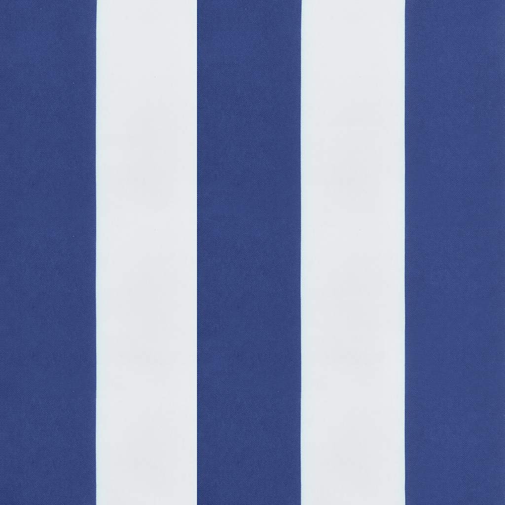 Jastuci za vrtnu klupu 2 kom plavo-bijeli prugasti 200x50x7 cm
