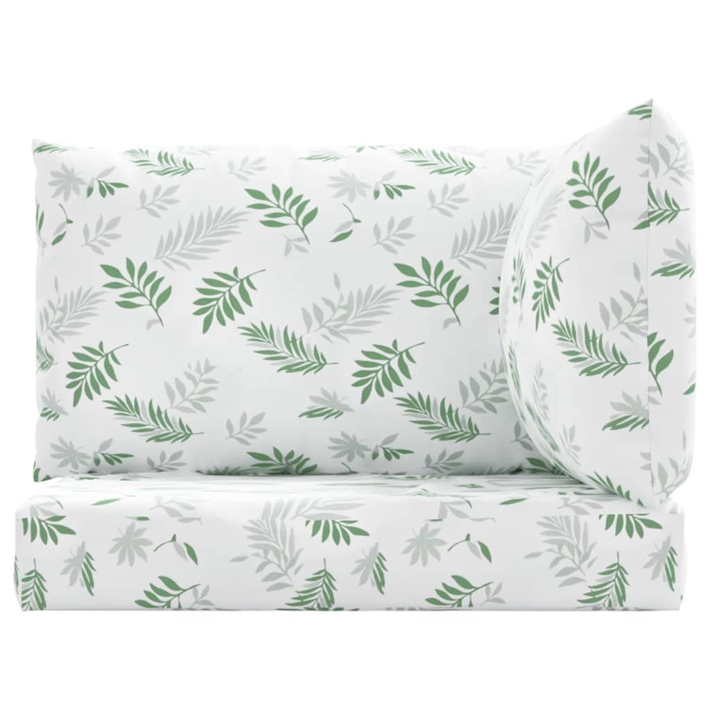Jastuci za palete 3 kom uzorkom lišća od tkanine Oxford