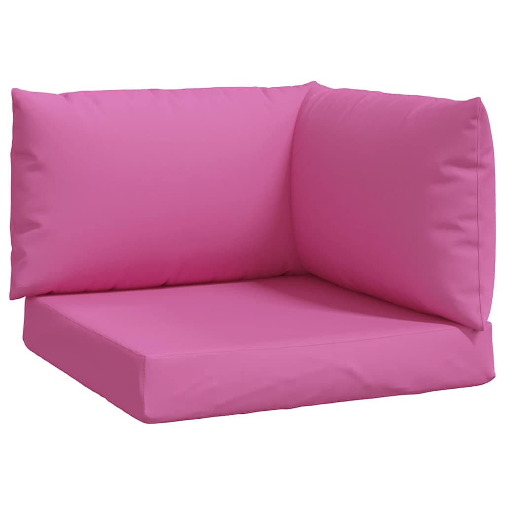 Jastuci za palete 3 kom ružičasti od tkanine Oxford