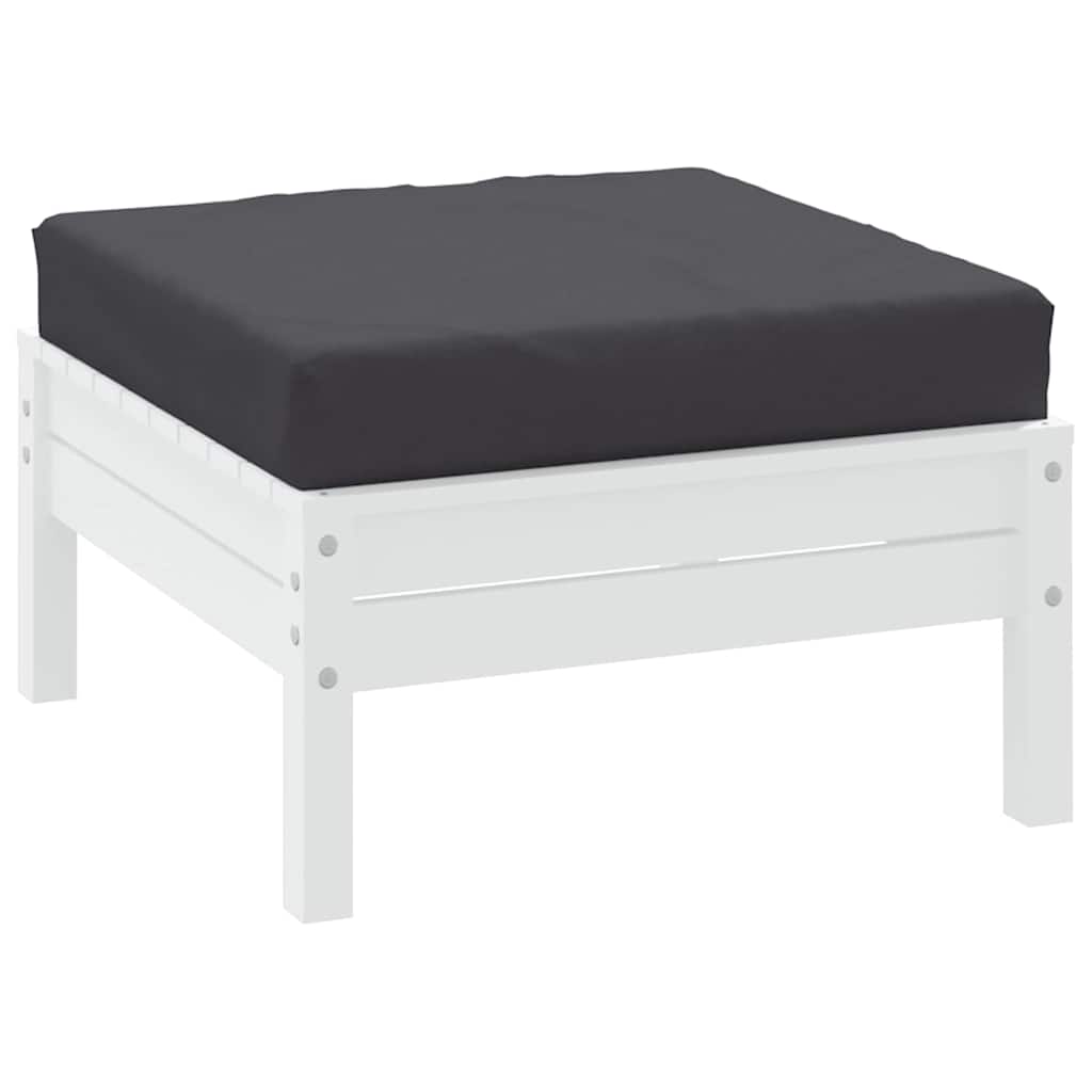 Paletni podni jastuk od tkanine 60x60x9,5 cm antracit
