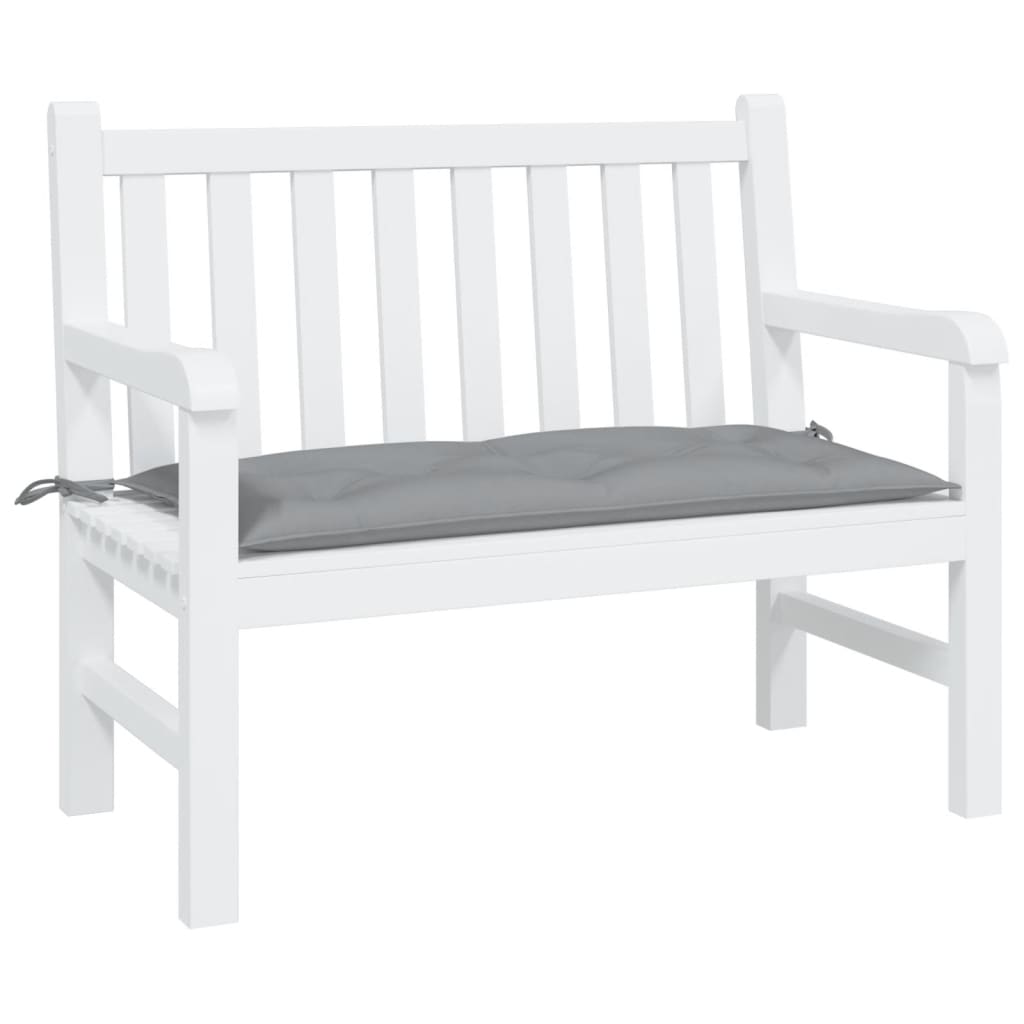 Jastuk za vrtnu klupu sivi 110 x 50 x 7 cm od tkanine Oxford