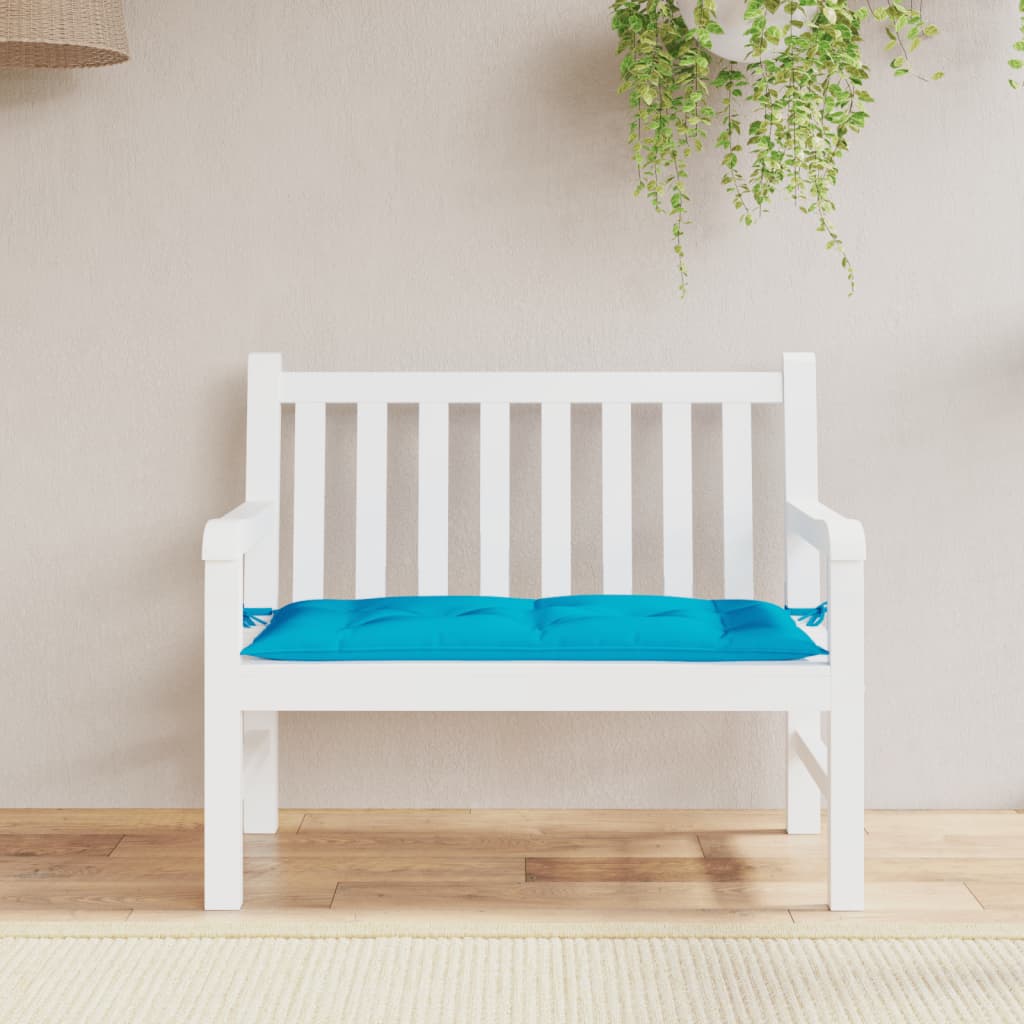Jastuk za vrtnu klupu svjetloplavi 110x50x7 cm tkanina Oxford
