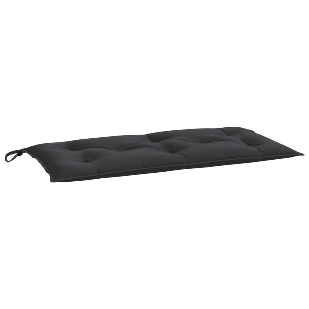 Jastuk za vrtnu klupu crni 110 x 50 x 7 cm od tkanine Oxford
