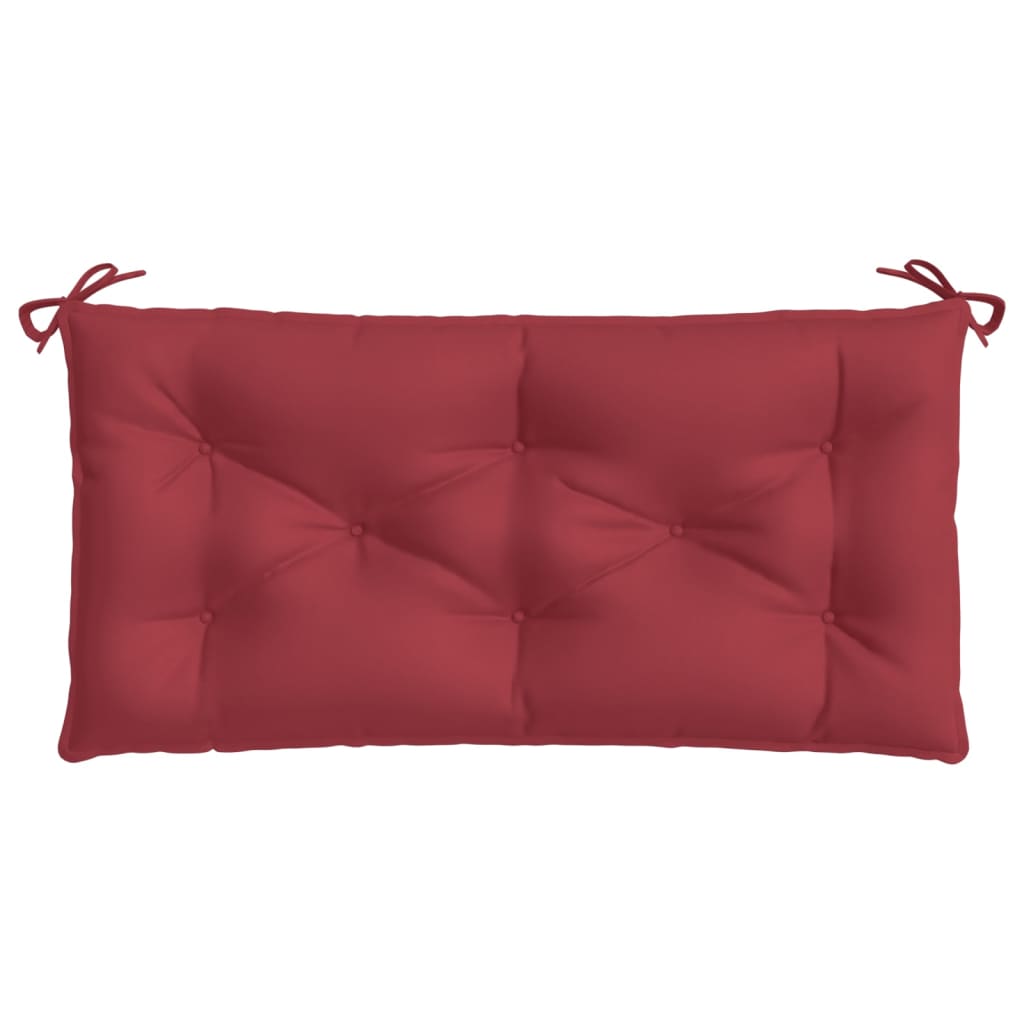 Jastuk za vrtnu klupu boja vina 110 x 50 x 7 cm tkanina Oxford