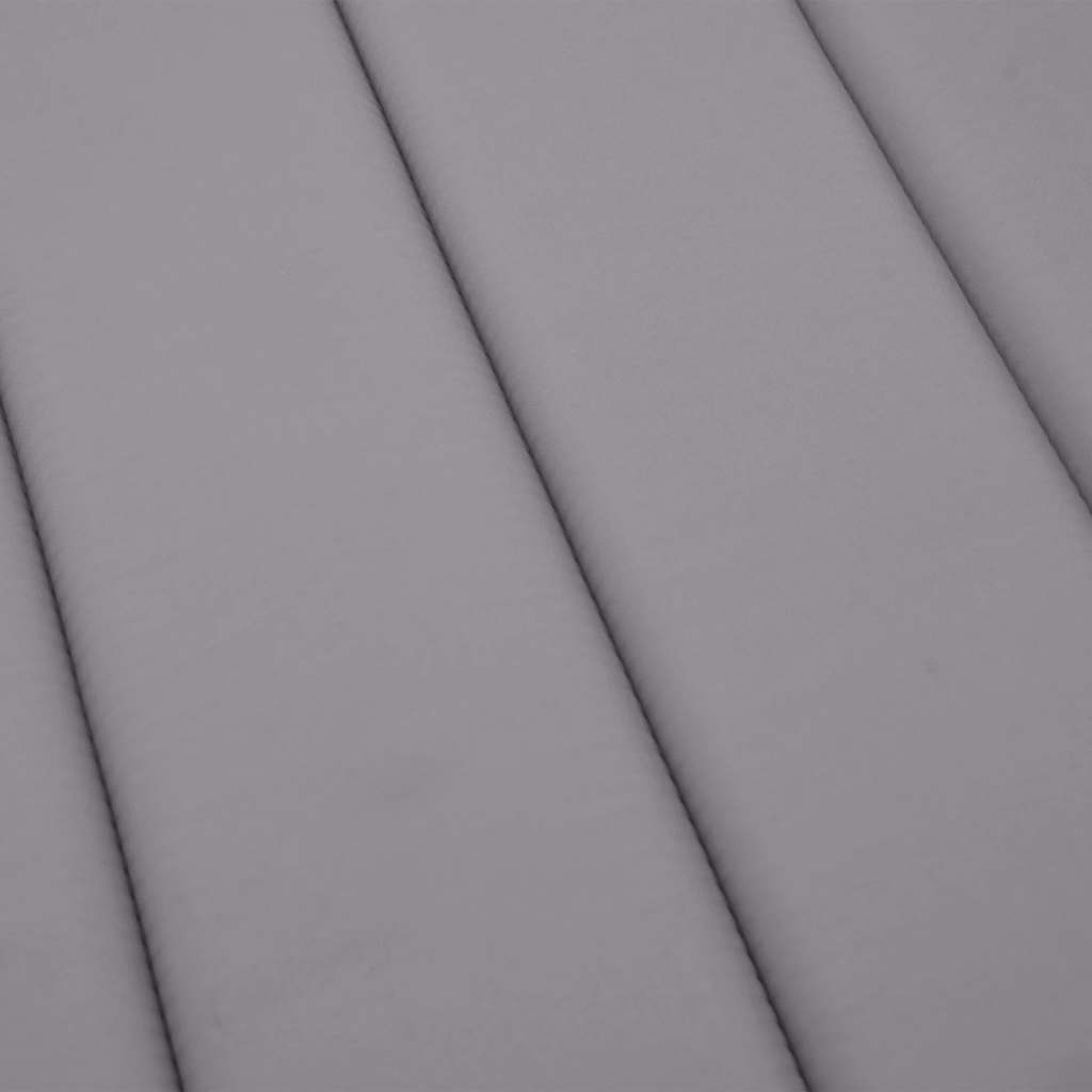 Jastuk za ležaljku sivi 180x60x4 cm od tkanine Oxford
