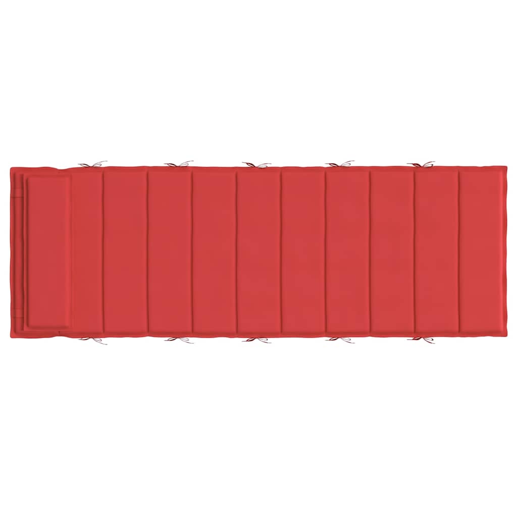 Jastuk za ležaljku crveni 180x60x4 cm od tkanine Oxford