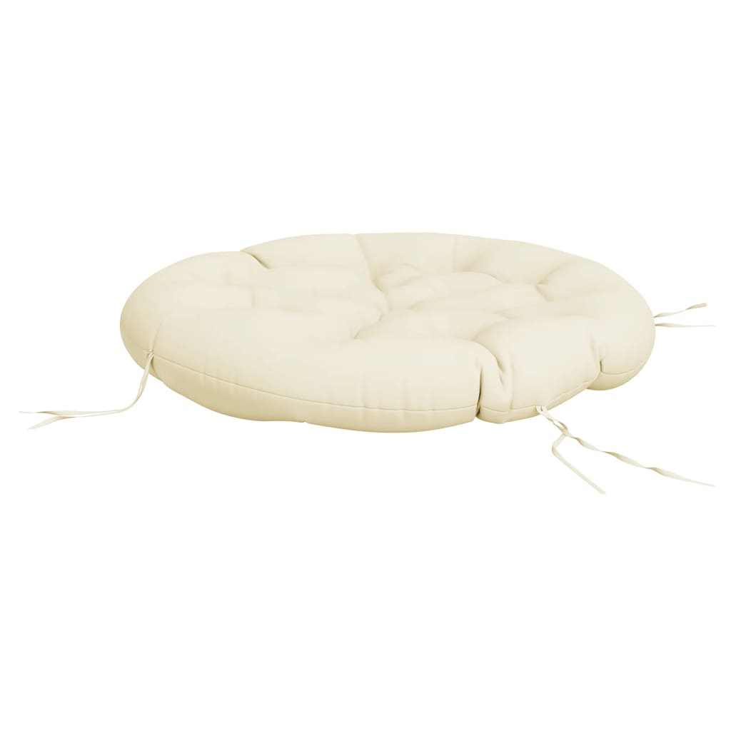Okrugli jastuk krem Ø 100 x 11 cm od tkanine Oxford