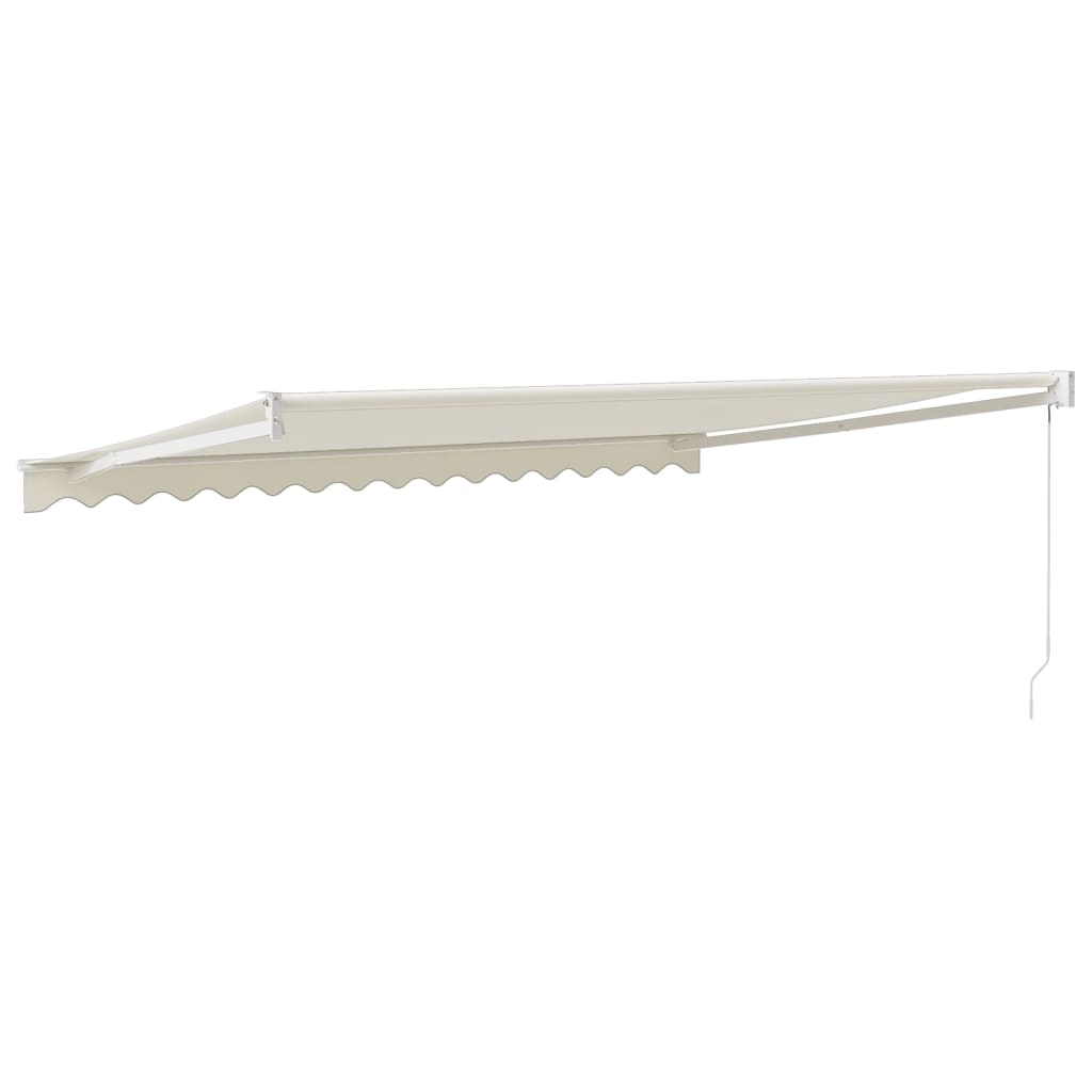 Tenda na uvlačenje krem 4,5 x 3 m od tkanine i aluminija