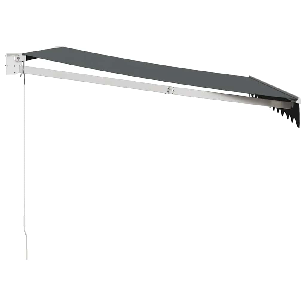 Tenda na uvlačenje antracit 3,5 x 2,5 m od tkanine i aluminija