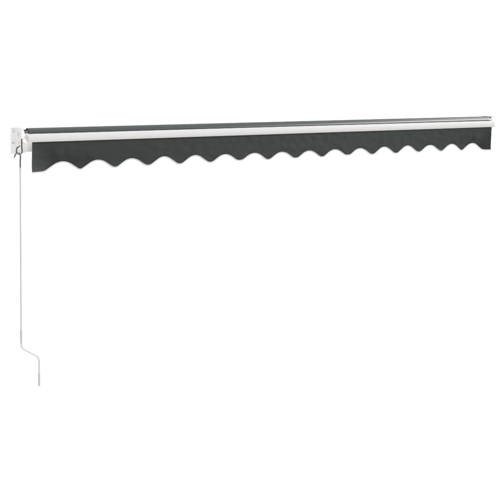 Tenda na uvlačenje antracit 4 x 3 m od tkanine i aluminija