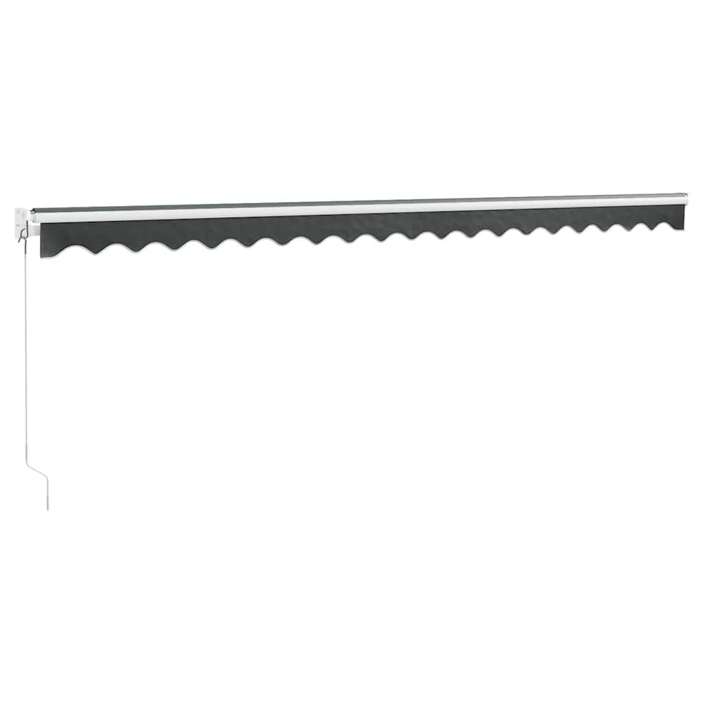 Tenda na uvlačenje antracit 5 x 3 m od tkanine i aluminija