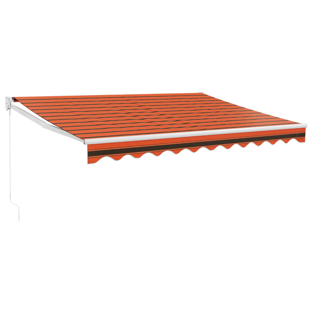 Tenda na uvlačenje narančasto-smeđa 3x2,5 m tkanina i aluminij
