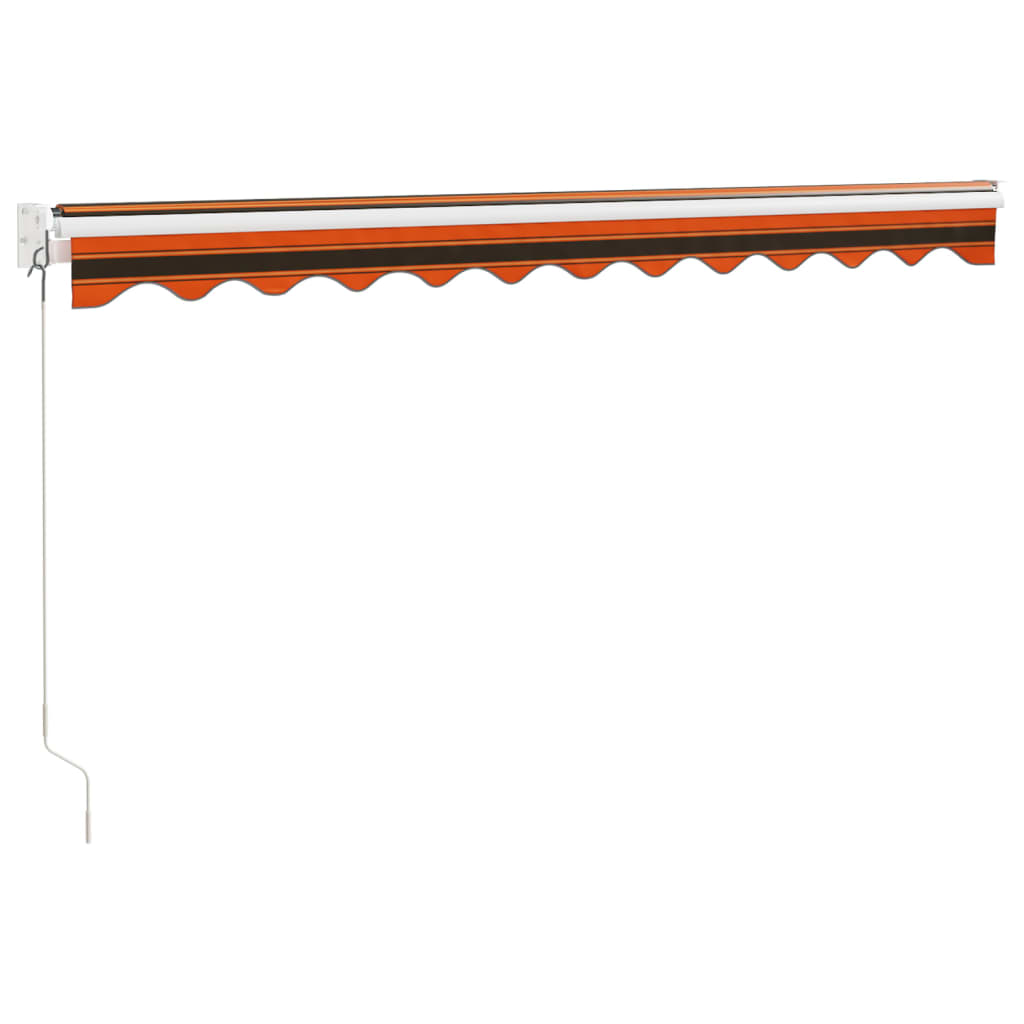 Tenda na uvlačenje narančasto-smeđa 3x2,5 m tkanina i aluminij
