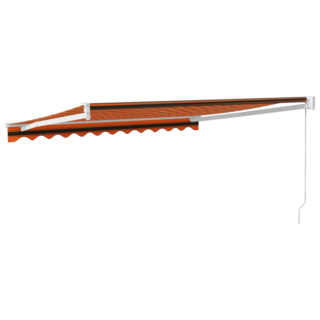 Tenda na uvlačenje narančasto-smeđa 3,5x2,5 m tkanina/aluminij