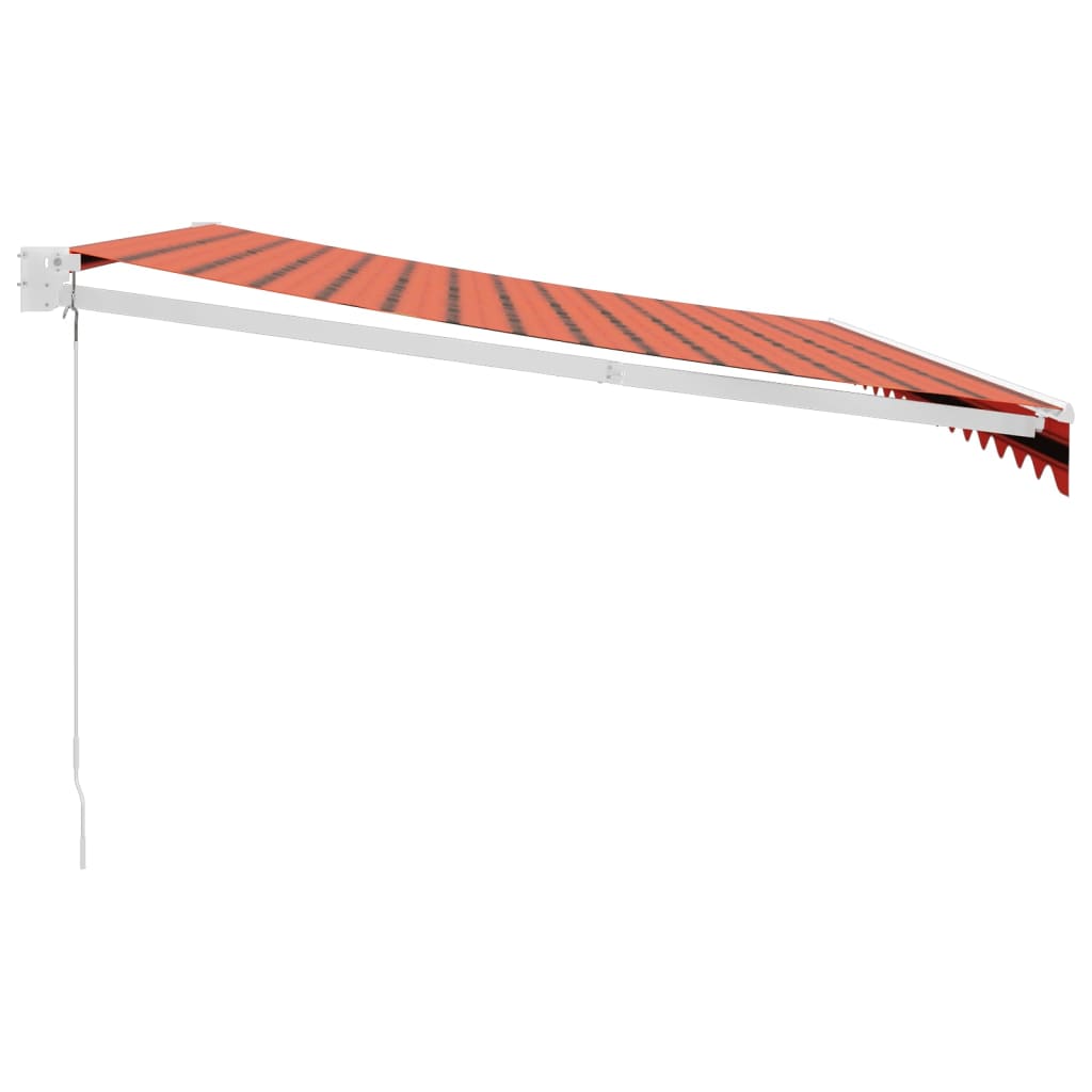 Tenda na uvlačenje narančasto-smeđa 4 x 3 m tkanina i aluminij