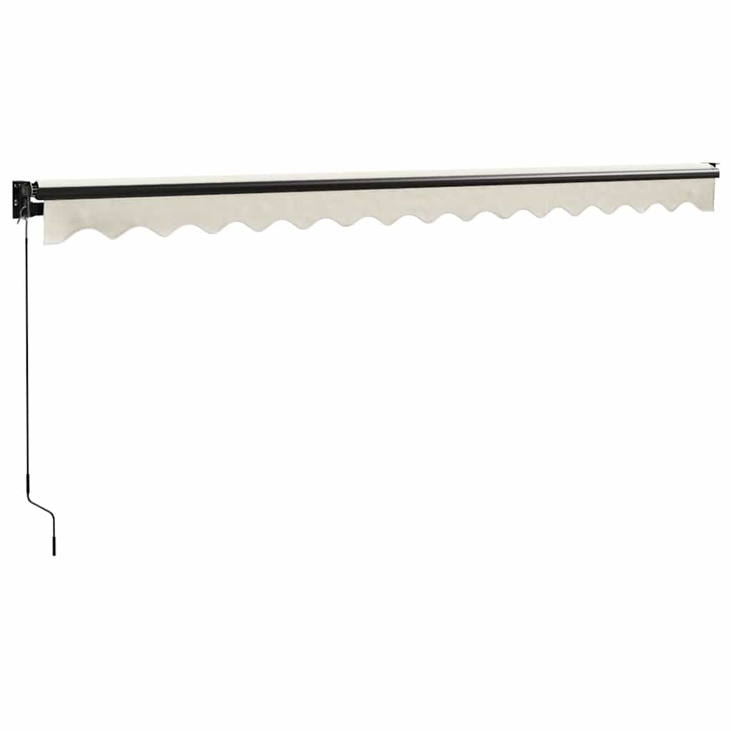 Tenda na uvlačenje krem 4 x 3 m od tkanine i aluminija