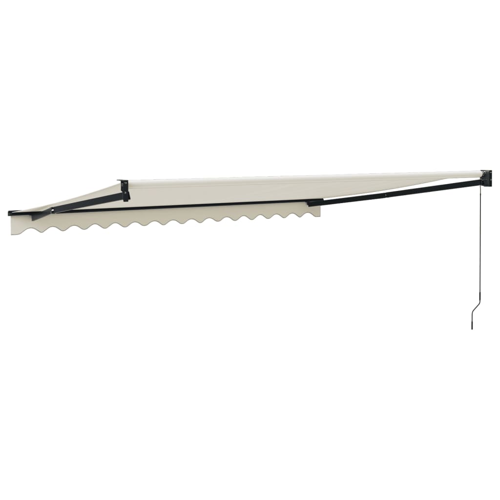 Tenda na uvlačenje krem 4,5 x 3 m od tkanine i aluminija