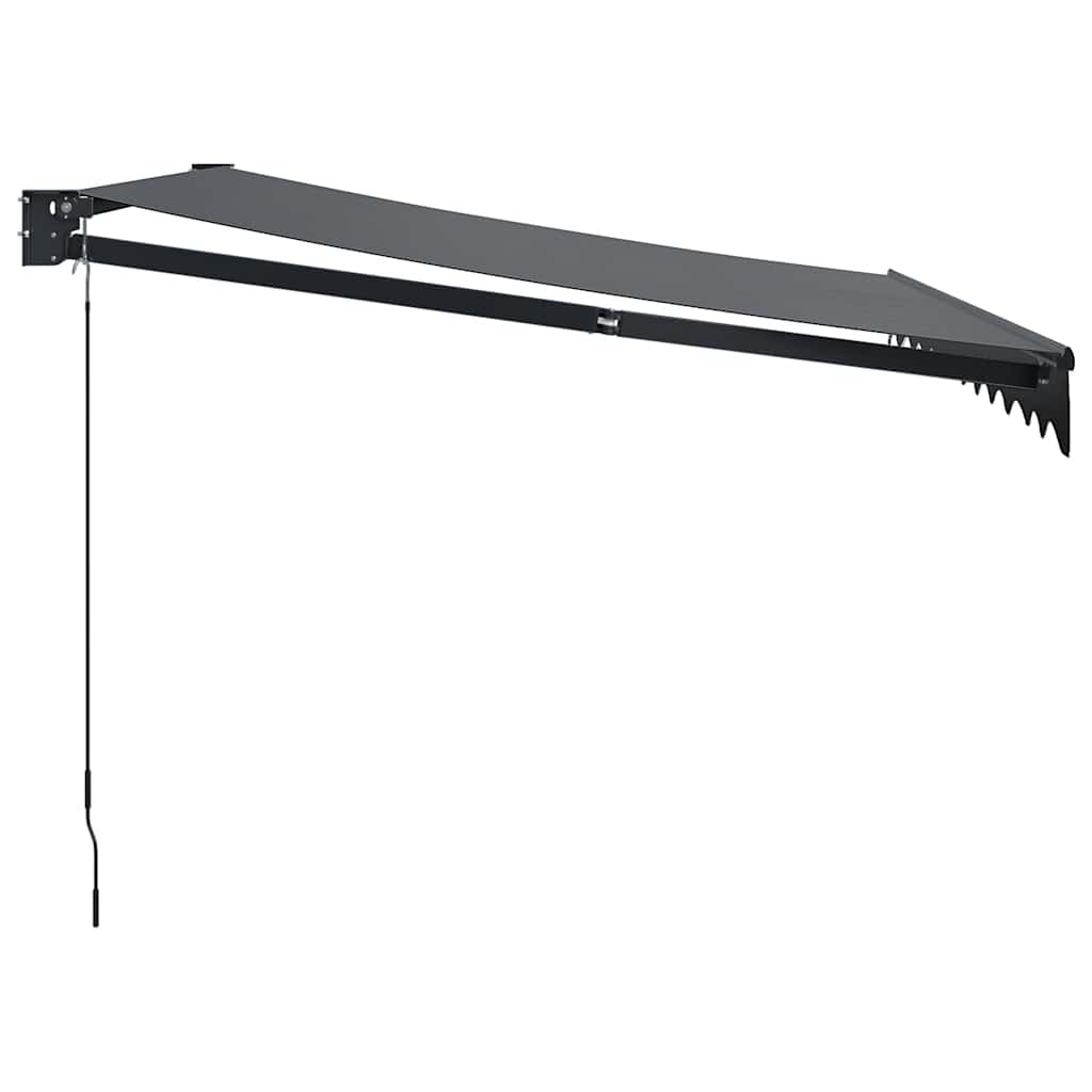 Tenda na uvlačenje antracit 3 x 2,5 m od tkanine i aluminija