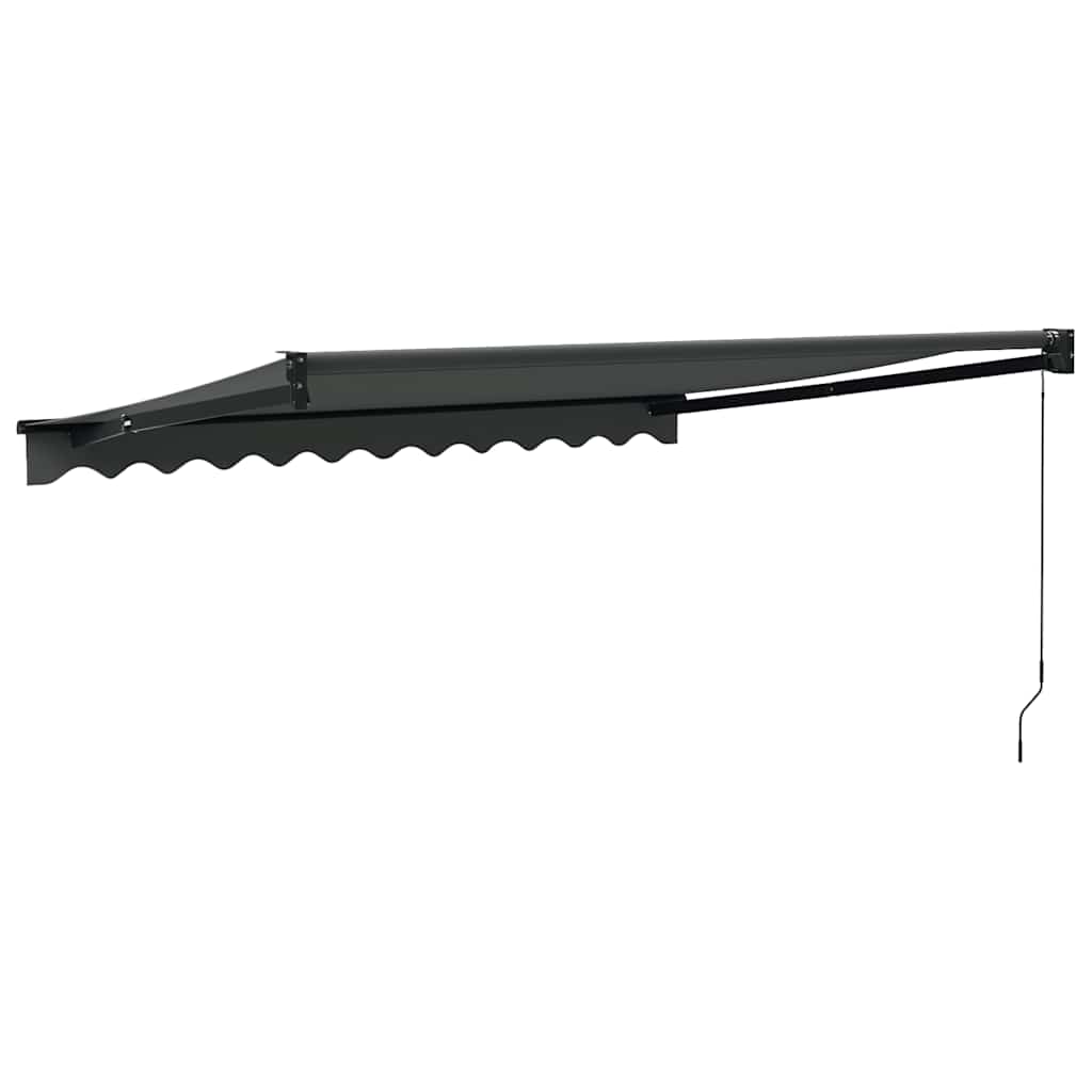 Tenda na uvlačenje antracit 3 x 2,5 m od tkanine i aluminija