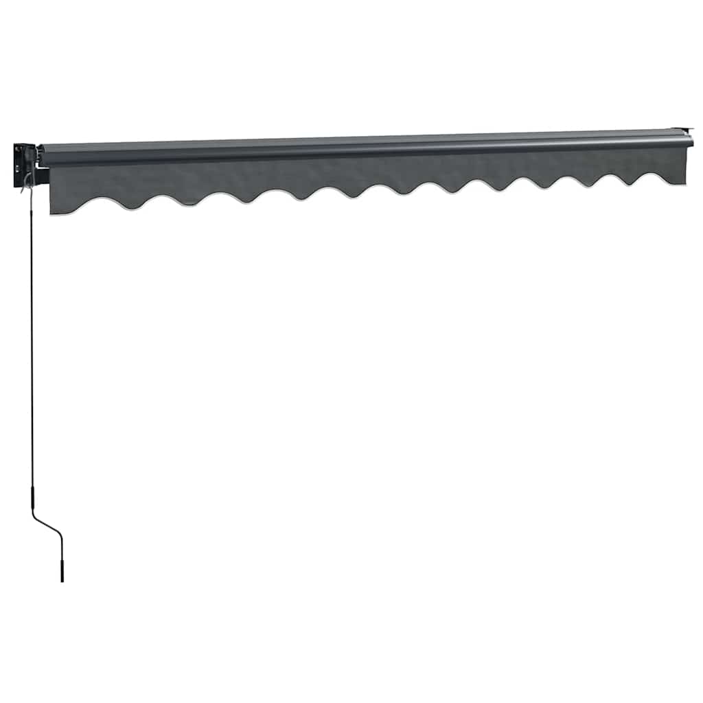 Tenda na uvlačenje antracit 3 x 2,5 m od tkanine i aluminija