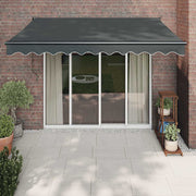 Tenda na uvlačenje antracit 3 x 2,5 m od tkanine i aluminija