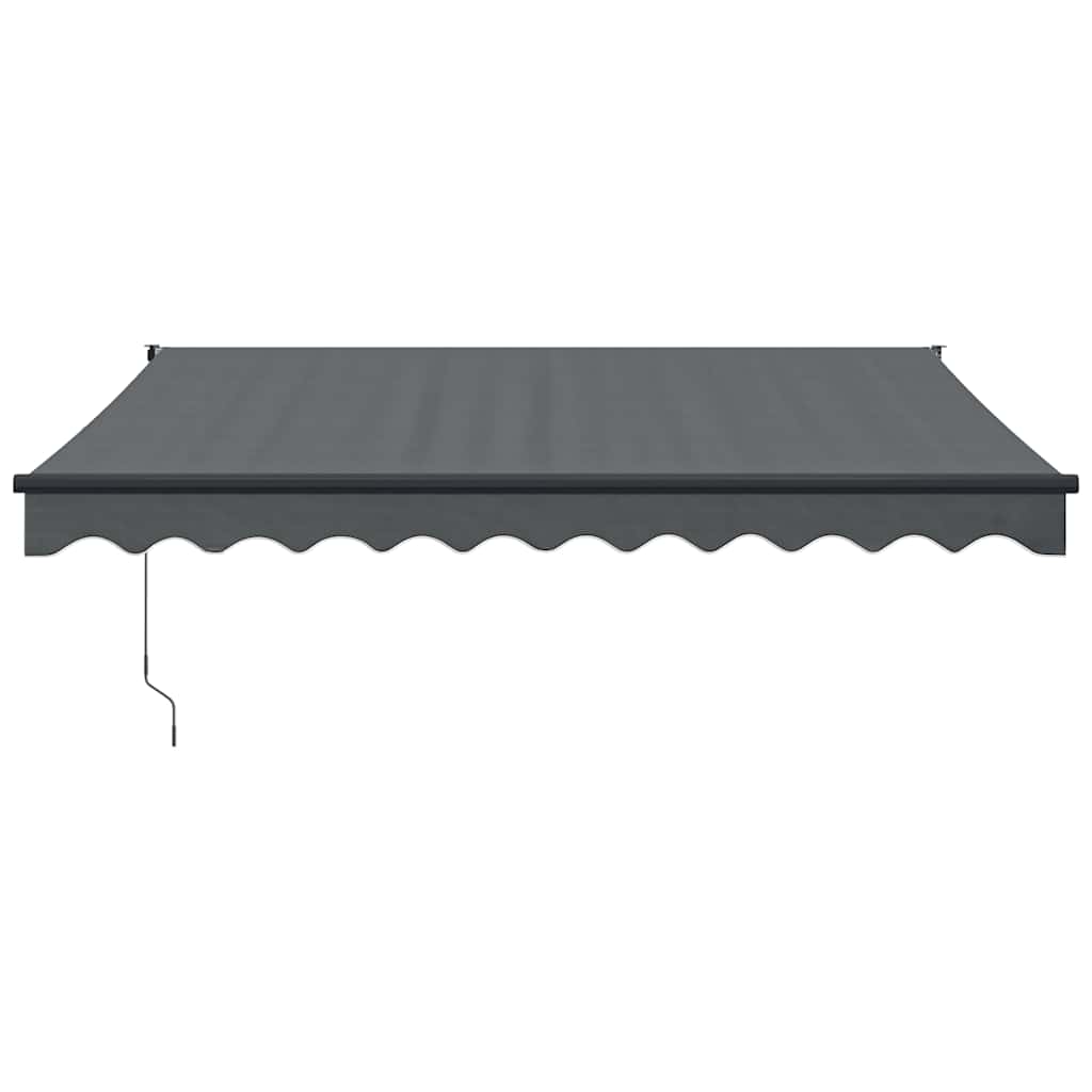 Tenda na uvlačenje antracit 3,5 x 2,5 m od tkanine i aluminija