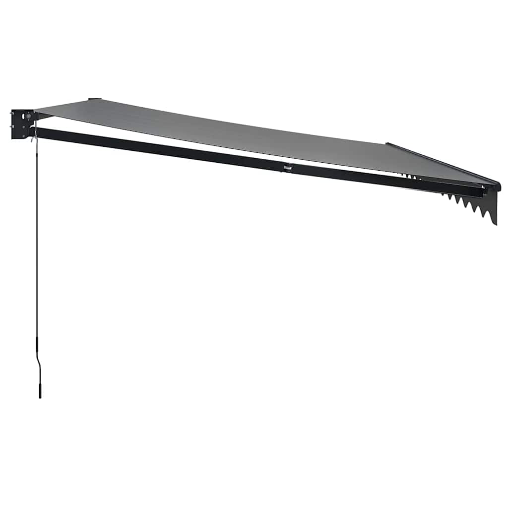 Tenda na uvlačenje antracit 4 x 3 m od tkanine i aluminija