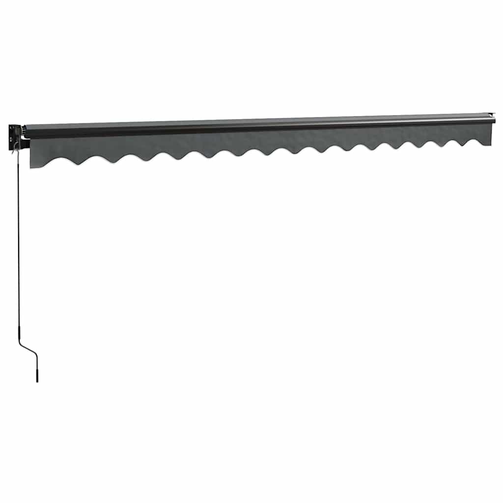 Tenda na uvlačenje antracit 4,5 x 3 m od tkanine i aluminija