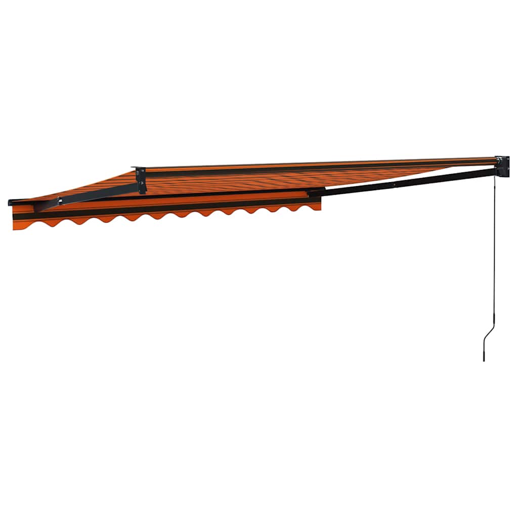 Tenda na uvlačenje narančasto-smeđa 3x2,5 m tkanina i aluminij