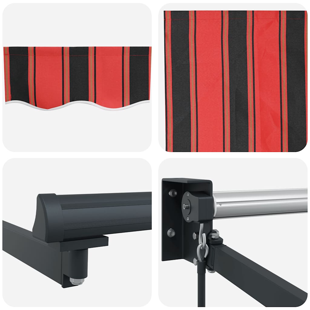 Tenda na uvlačenje narančasto-smeđa 3x2,5 m tkanina i aluminij