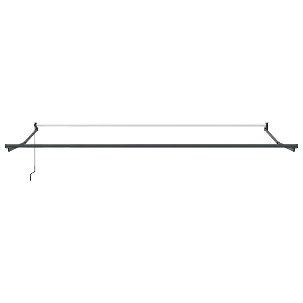 Tenda na uvlačenje narančasto-smeđa 4 x 3 m tkanina i aluminij