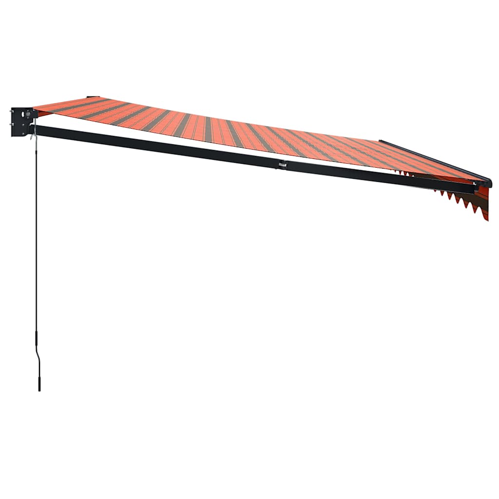 Tenda na uvlačenje narančasto-smeđa 4,5x3 m tkanina i aluminij