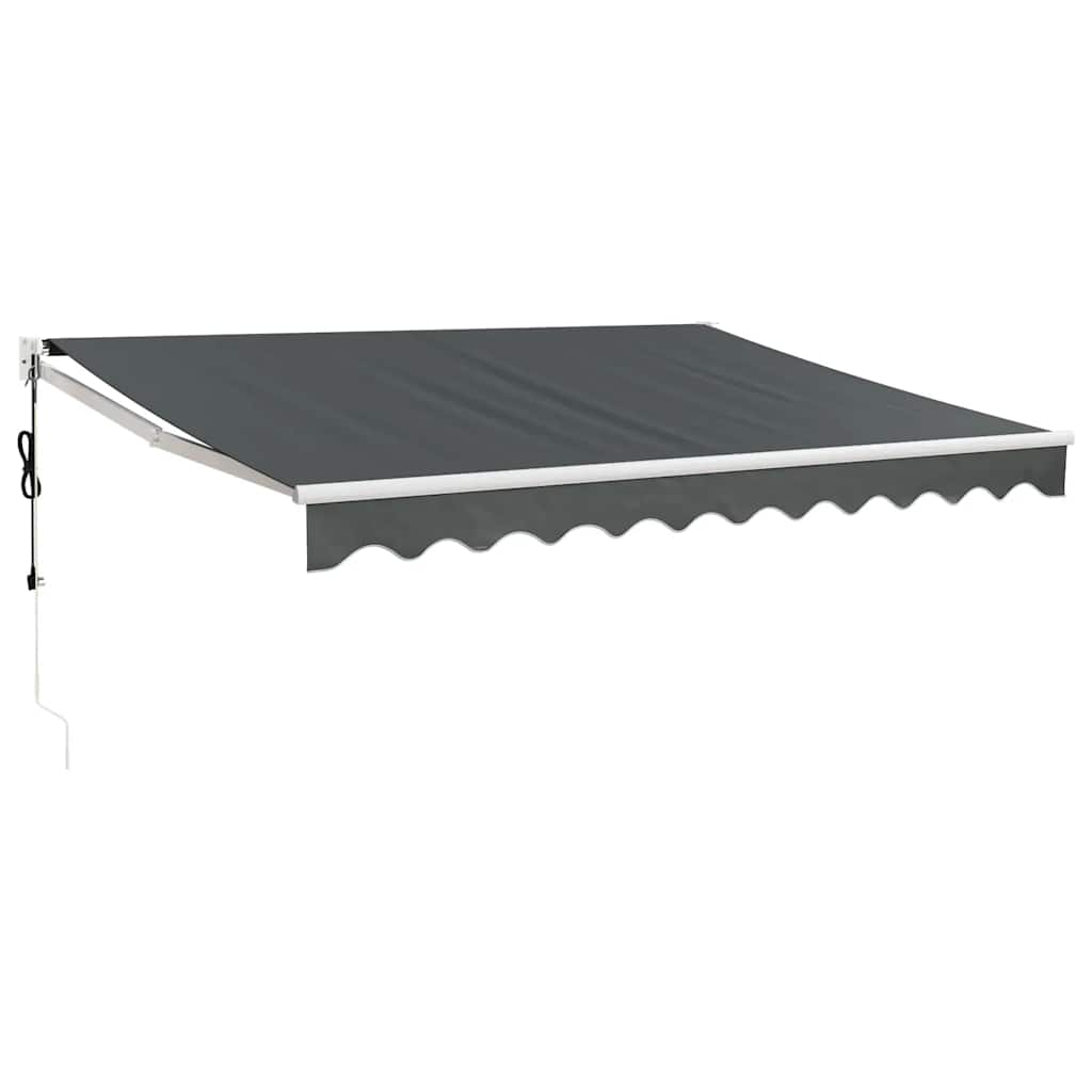 Automatska tenda na uvlačenje antracit 3,5 x 2,5 m