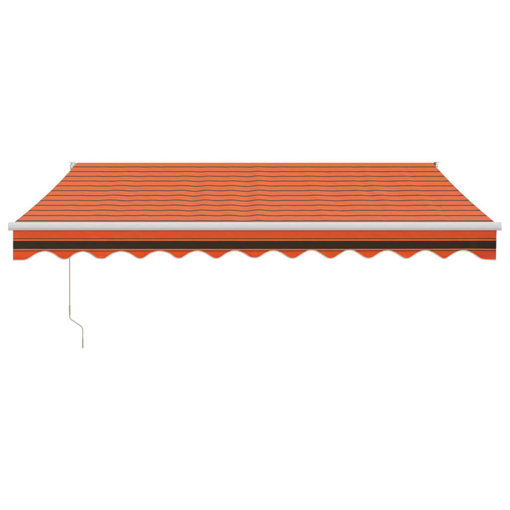 Automatska tenda na uvlačenje narančasto-smeđa 3 x 2,5 m