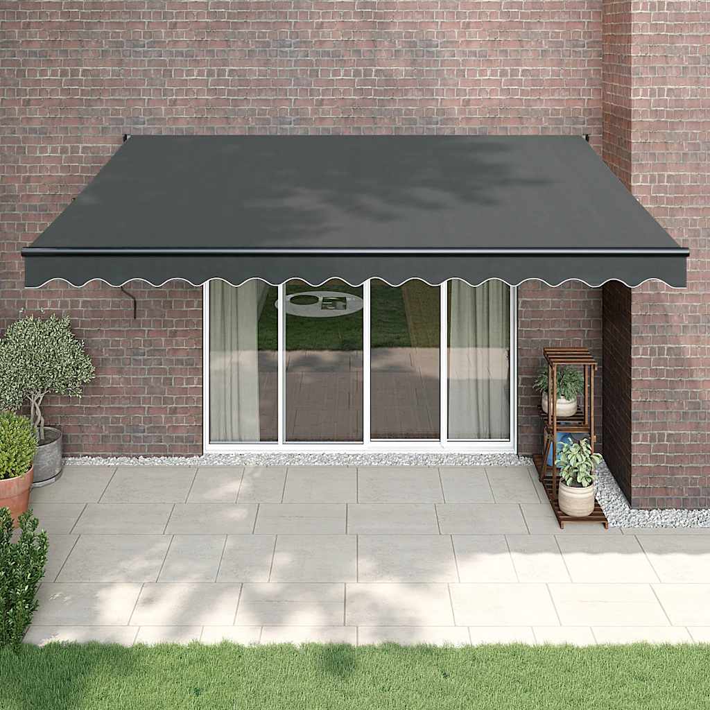 Automatska tenda na uvlačenje antracit 4 x 3 m