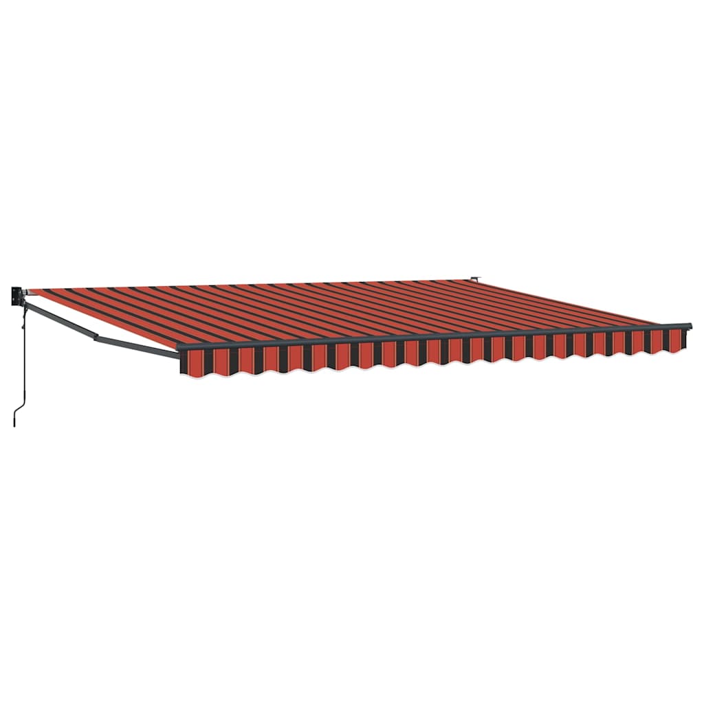 Automatska tenda na uvlačenje narančasto-smeđa 4,5 x 3 m