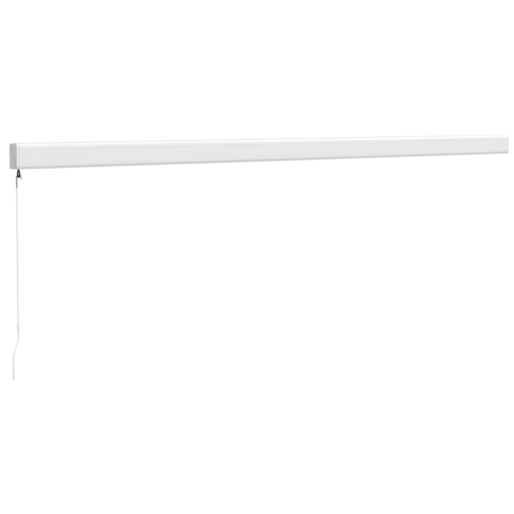 Tenda na uvlačenje žuto-bijela 5 x 3 m od tkanine i aluminija