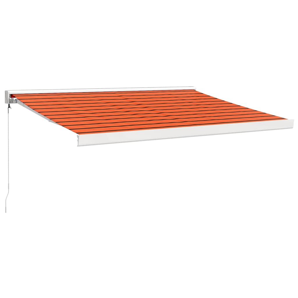 Tenda na uvlačenje narančasto-smeđa 3,5x2,5 m tkanina/aluminij