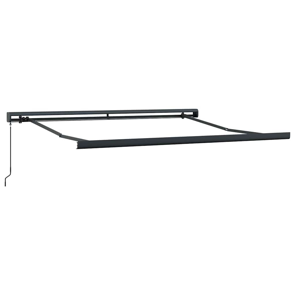 Tenda na uvlačenje žuto-bijela 3 x 2,5 m od tkanine i aluminija