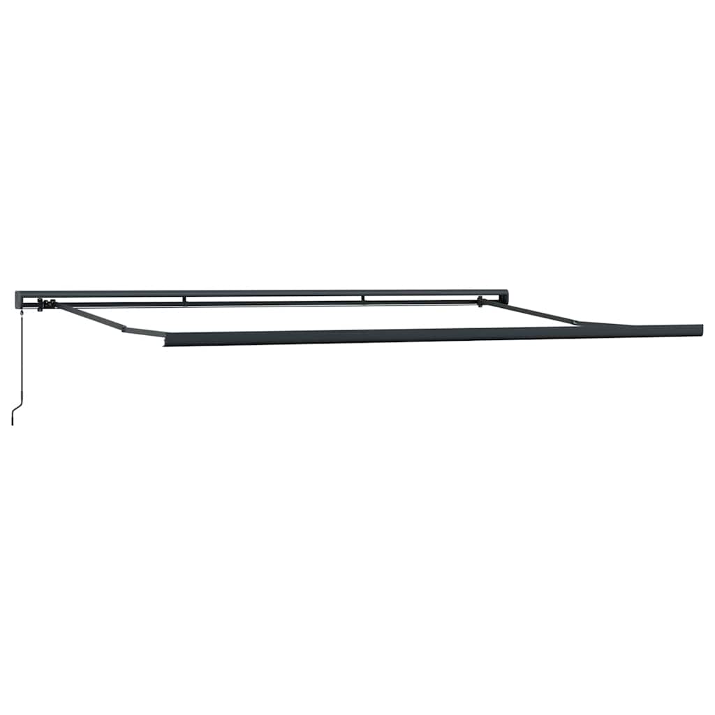 Tenda na uvlačenje narančasto-smeđa 4,5x3 m tkanina i aluminij