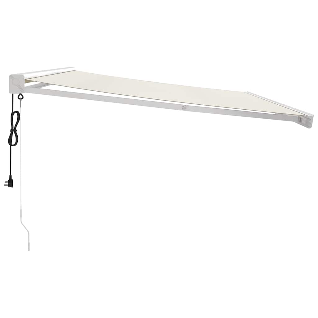Tenda na uvlačenje krem 4 x 3 m od tkanine i aluminija