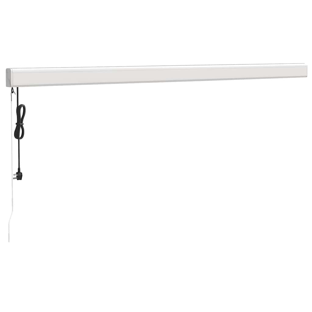 Tenda na uvlačenje žuto-bijela 4,5x3 m od tkanine i aluminija