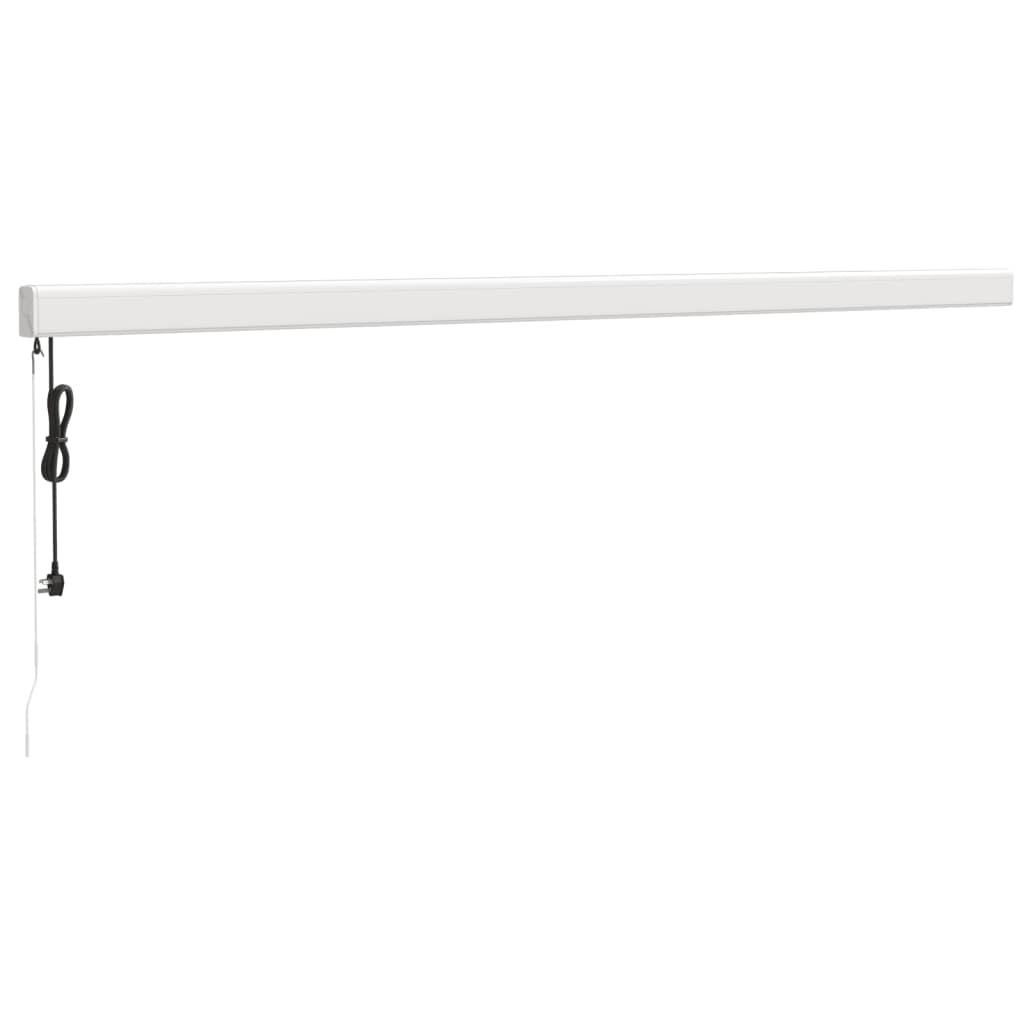 Tenda na uvlačenje žuto-bijela 5 x 3 m od tkanine i aluminija