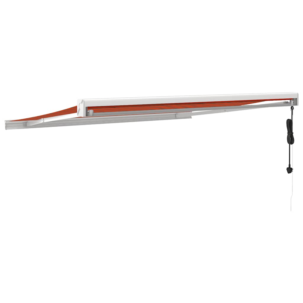 Tenda na uvlačenje narančasto-smeđa 3x2,5 m tkanina i aluminij