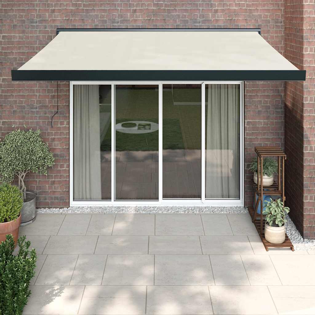 Tenda na uvlačenje krem 3,5 x 2,5 m od tkanine i aluminija